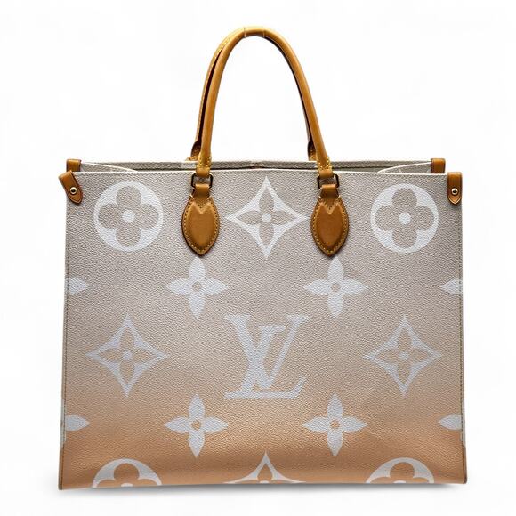 Louis Vuitton OnTheGo Tote By The Pool Monogram Giant GM Multicolor Peach Brume - Picture 3 of 10